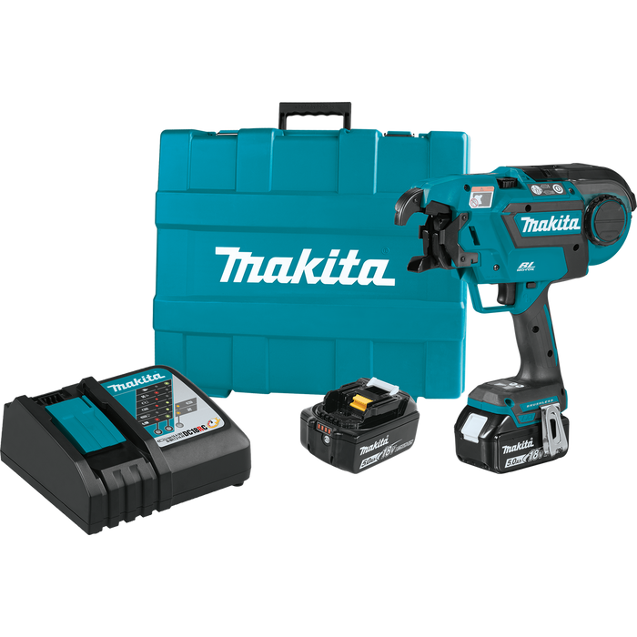 Makita 18V LXT® Lithium‑Ion Brushless Cordless Rebar Tying Tool Kit (5.0Ah)