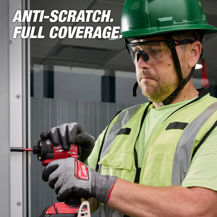 Wrap Around Safety Glasses - Clear Anti-Scratch Lenses