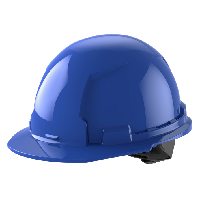 BOLT™ Blue Front Brim Hard Hat w/4pt Ratcheting Suspension (USA) - Type 1, Class E