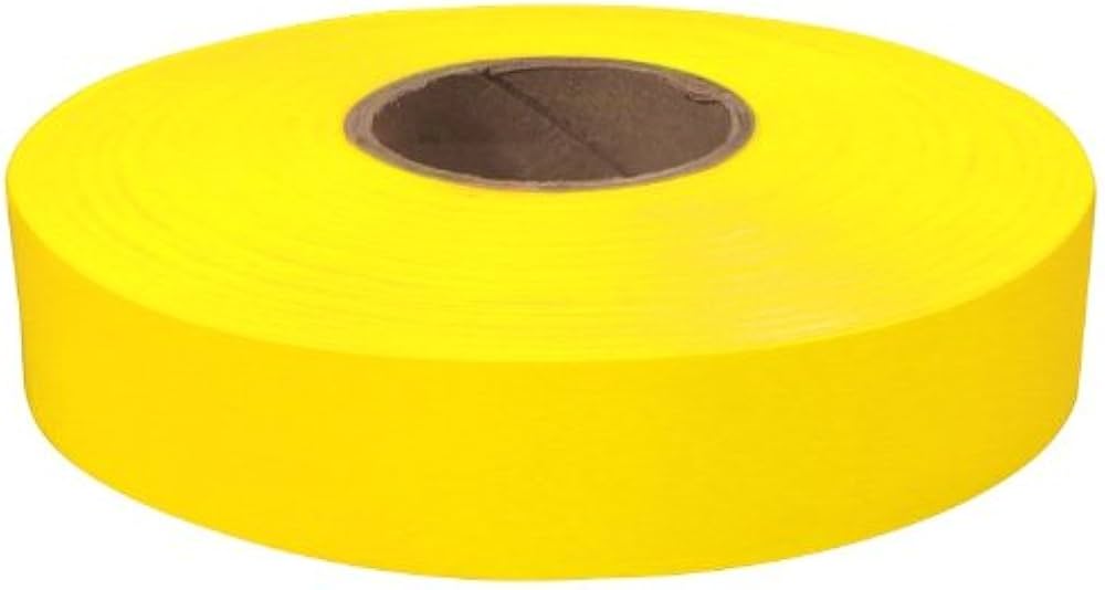 1" X 600' Yellow Flagging Tape