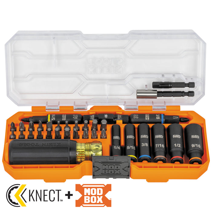 KNECT™ Impact-Rated Screwdriver and Socket Set with Case, 41-Piece
