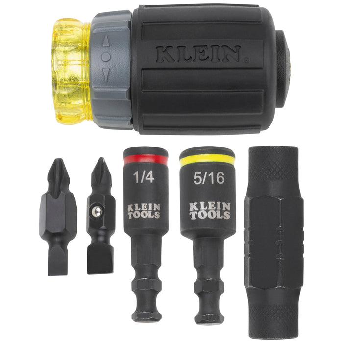 KNECT™ 7-in-1 Ratcheting Impact-Rated Stubby Screwdriver/Nut Driver