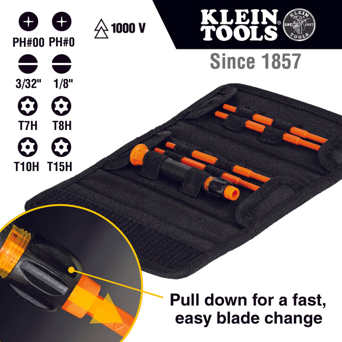 8-in-1 Insulated Interchangeable Screwdriver Set