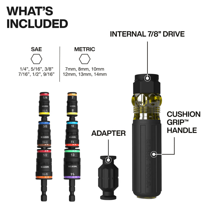 14-in-1 Impact Rated Flip Socket Set