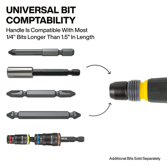 Fastbit Tru-Grip Screwdriver, Phillips, Slotted Bits
