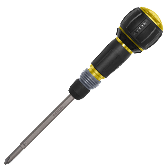 Ratcheting Fastbit Tru-Grip Screwdriver, Phillips, Slotted Bits