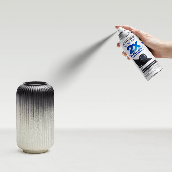 Painter's Touch® 2X Ultra Cover Flat Spray Black 12oz