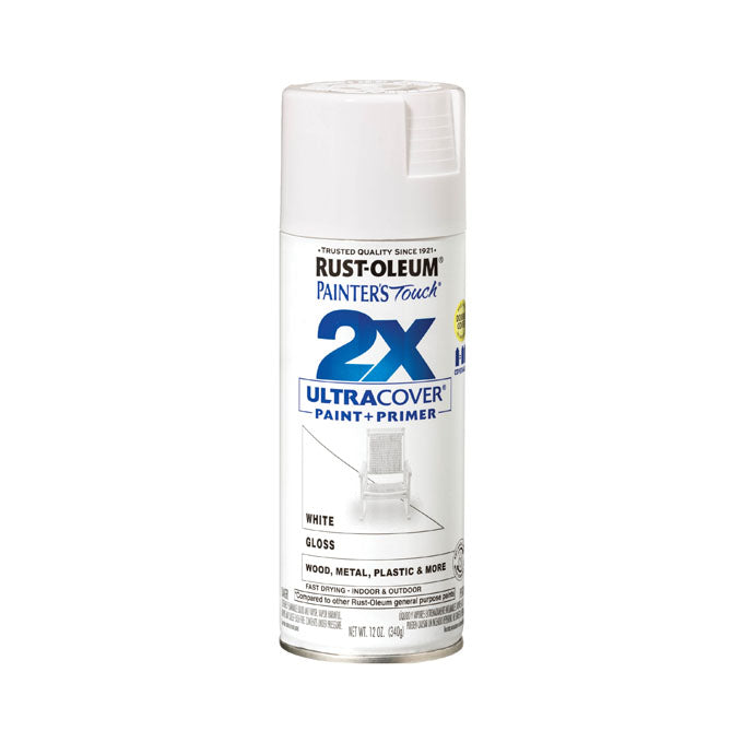 Painter's Touch® 2X Ultra Cover Gloss Spray Paint White 12oz