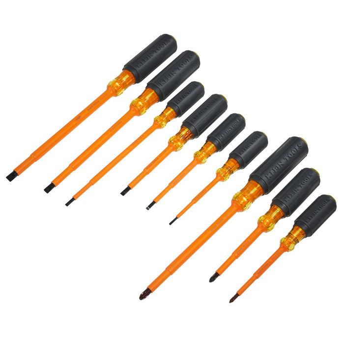 Screwdriver Set, 1000V Insulated Slotted and Phillips, 9-Piece