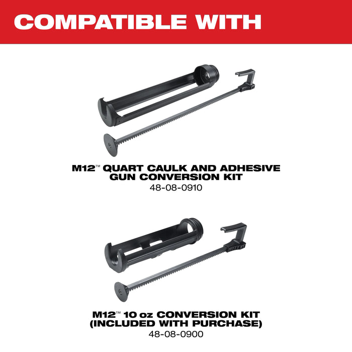 M12™ 10oz. Caulk and Adhesive Gun + M12™ REDLITHIUM™ HIGH OUTPUT™ CP2.5 Battery