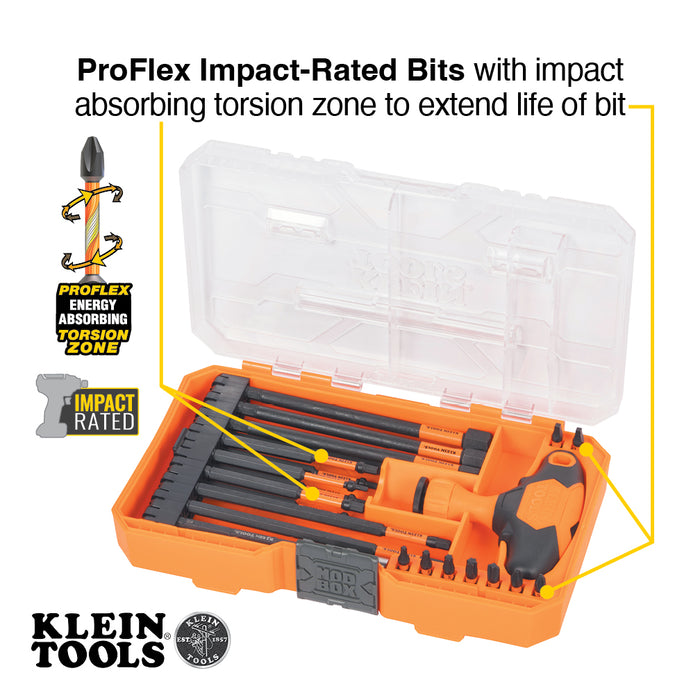 ProFlex Impact-Rated Interchangeable Ratcheting T-Handle Set, 23-Piece