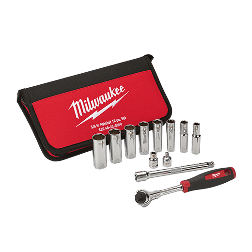 12pc 3/8" Drive SAE Socket Set