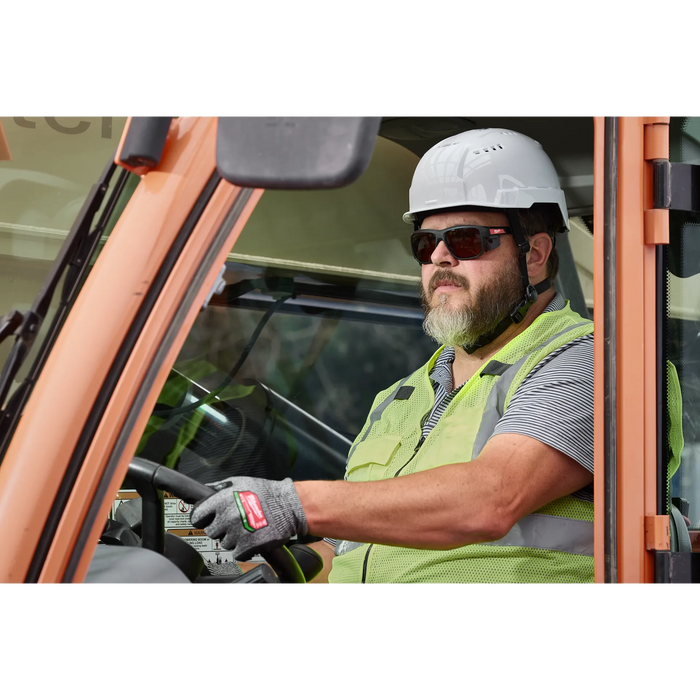 Full Frame Safety Glasses with Removable Side Shields – Tinted Anti-Scratch Lenses