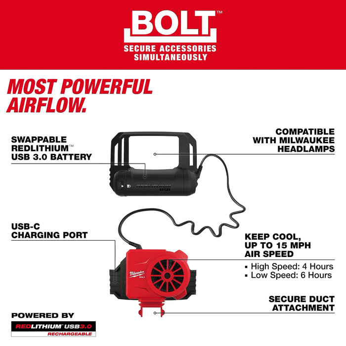 BOLT™ REDLITHIUM™ USB Cooling Fan