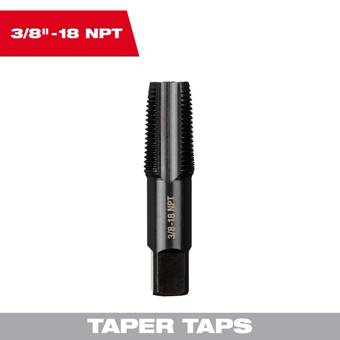 3/8"-18 NPT Straight Flute Taper Tap