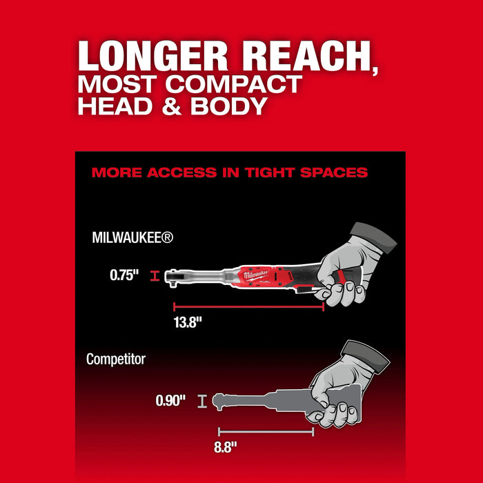 M12 FUEL™ 1/4" Extended Reach Ratchet Kit