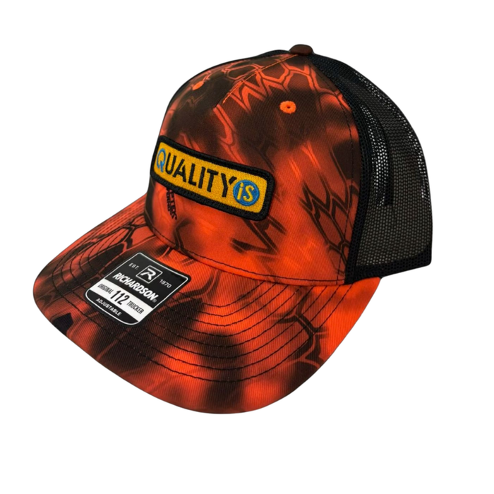 Quality is  Kryptek Inferno/Black OSFM cap