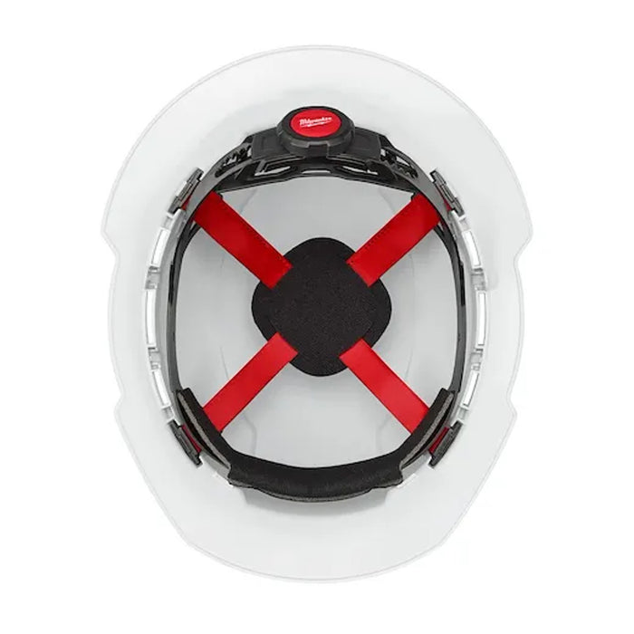 BOLT™ White Full Brim Hard Hat w/4pt Ratcheting Suspension (USA)_Type 1, Class E