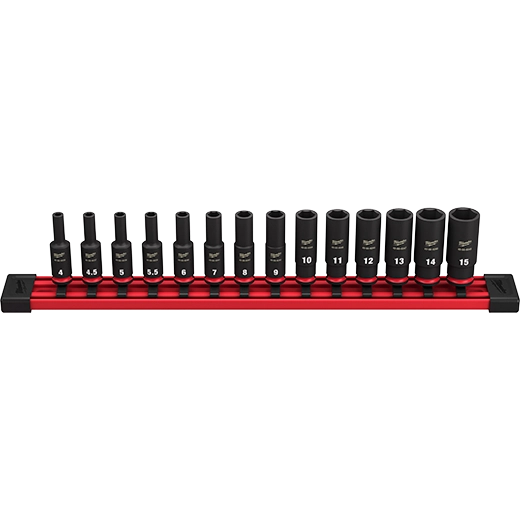 14PC SHOCKWAVE Impact Duty™ Metric Deep 6 Point Socket Set