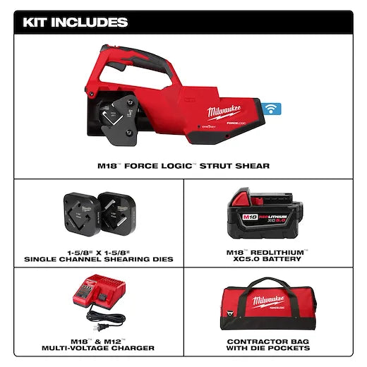 M18™ FORCE LOGIC™ Single Channel Strut Shear Kit