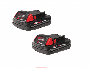 M18 REDLITHIUM™ Compact Battery Two Pack