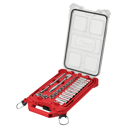 3/8" 28 Pc Ratchet & Socket Set with PACKOUT™ Organizer