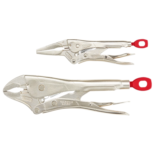 2 Pc. 10" Curved Jaw & 6" Long Nose TORQUE LOCK™ Locking Pliers Set