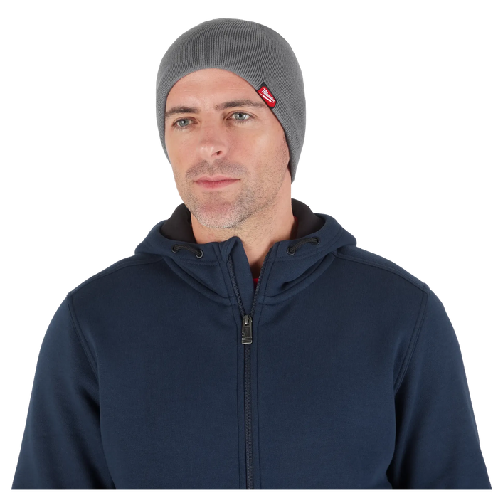 Fleece-Lined Beanie Gray