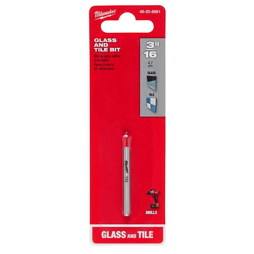 3/16" Glass and Tile Bit