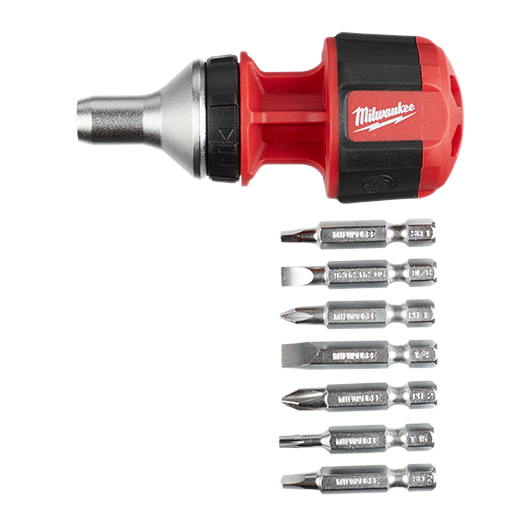 8-in-1 Compact Ratcheting Multi-Bit Driver
