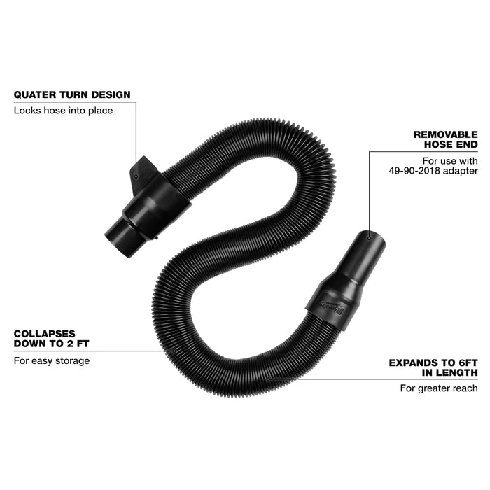 1-1/4” x 2’ to 6’ Expandable Hose