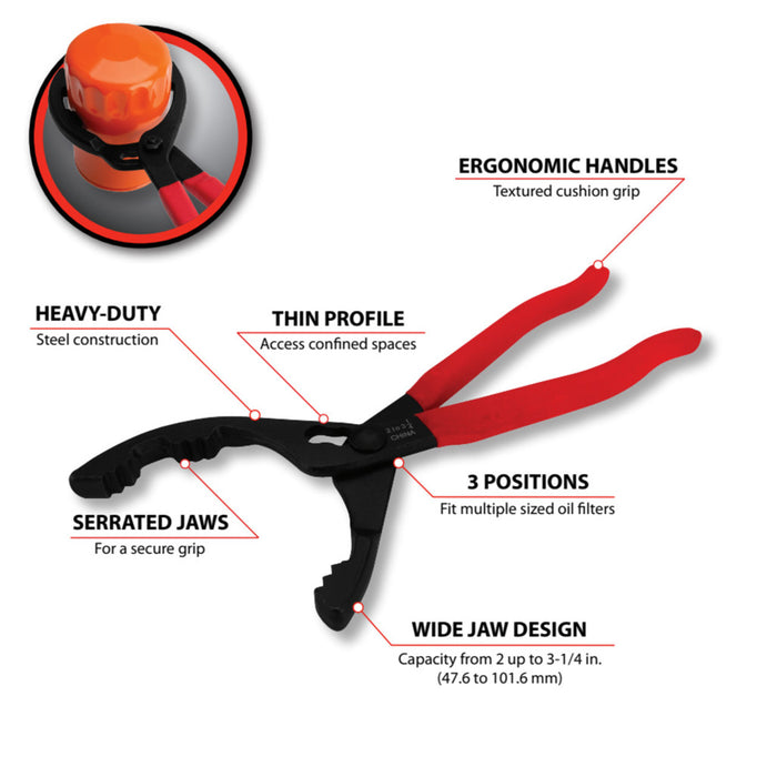 Small Oil Filter Pliers