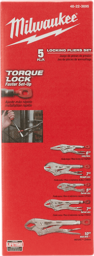 5Pc TORQUE LOCK™ Locking Pliers Kit