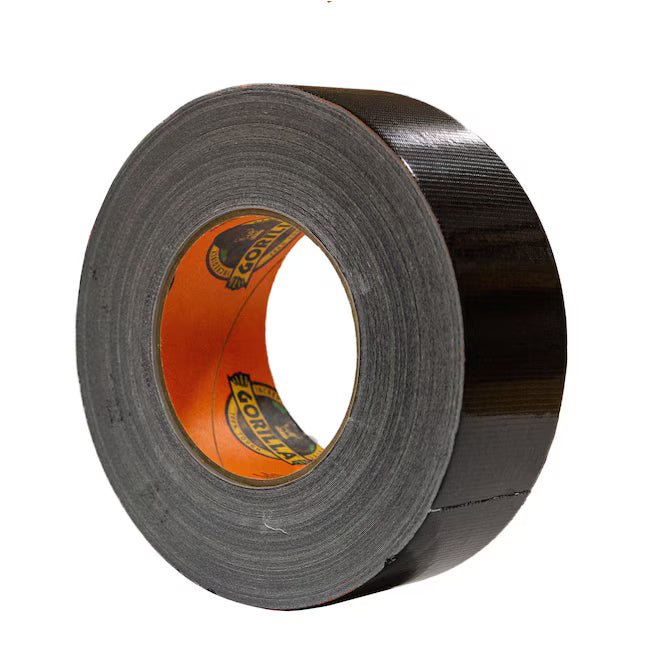Black Gorilla Tape 1.88 x 30yd Poly Coated Cloth Backing