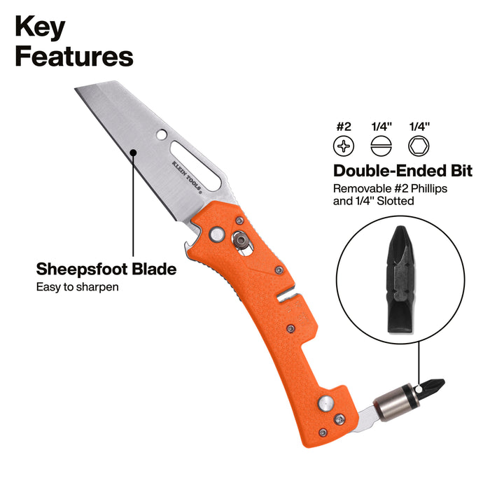 Electrician's Pocket Knife with Driver