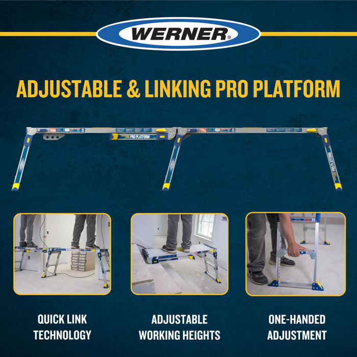 Werner Aluminum Work Platform 300lb Load Capacity