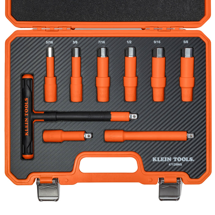 Insulated T-Handle and Hex Bit Set, 9-Piece
