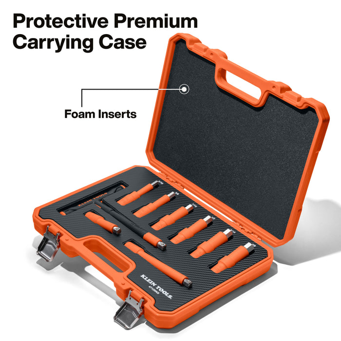 Insulated T-Handle and Hex Bit Set, 9-Piece