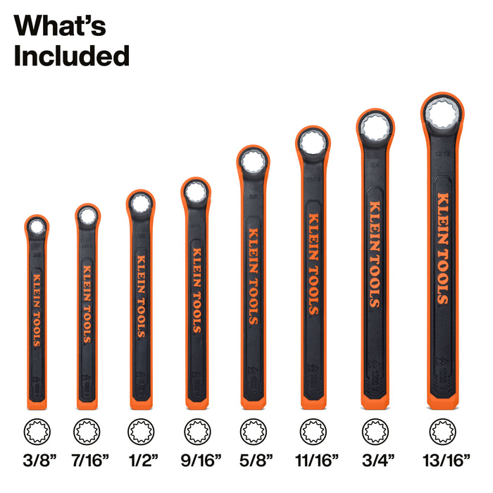 Insulated Box End Wrench Set, 8-Piece