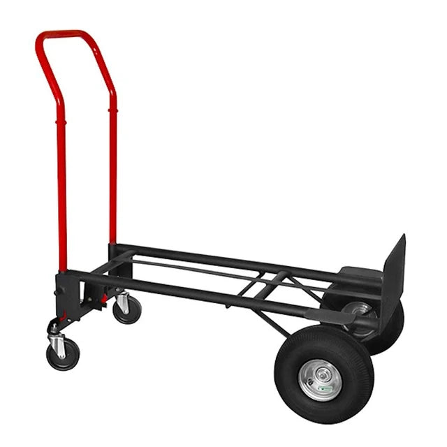 Hand Truck CHT2N1 Convertible Hand Truck, 800 lb, 8 in L Platform, 2-Wheel, Pneumatic Wheel, Steel