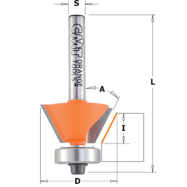 5/16 Deg. Router Combination Trimmer Bit