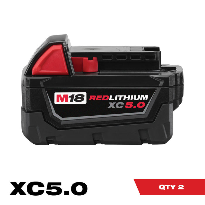 M18™ REDLITHIUM™ XC 5.0Ah Extended Capacity Battery Pack (2 Piece)