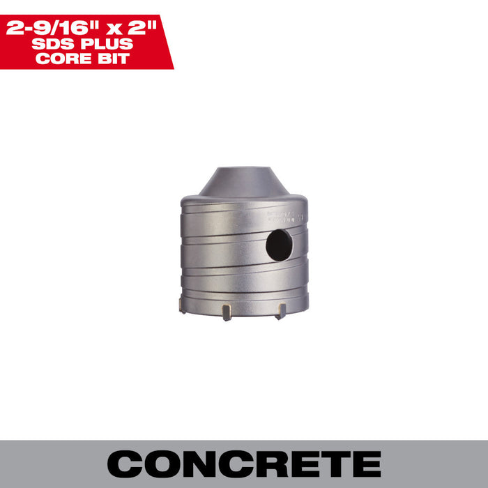 SDS PLUS Core Bits 2-9/16 in. x 2 in.