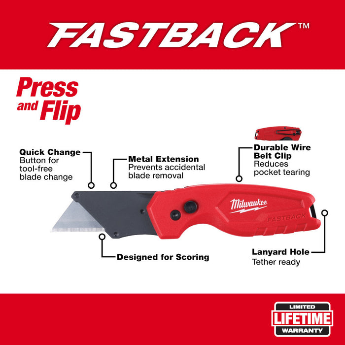 FASTBACK™ Compact Folding Utility Knife