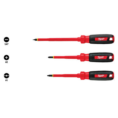 3-Piece 1000V Insulated Screwdriver Set