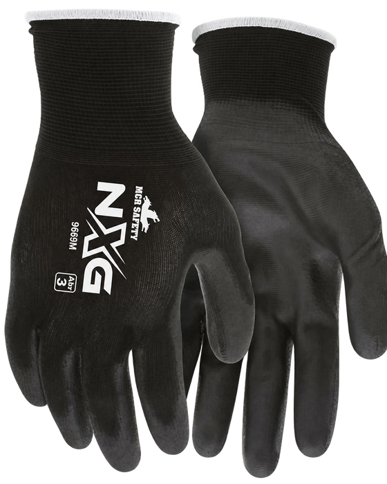 Work Glove Gauge Black Nylon Shell   M