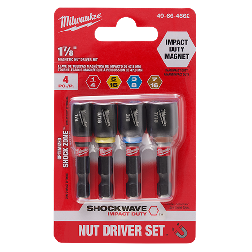 SHOCKWAVE Impact Duty™ 1-7/8" Magnetic Nut Driver Set 4PC