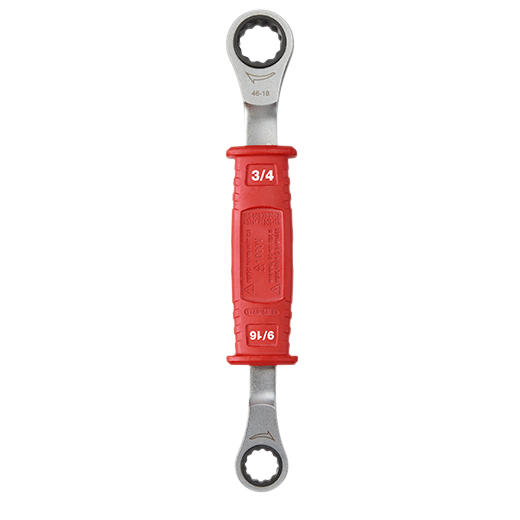 Lineman’s 2-in-1 Insulated Ratcheting Box Wrench