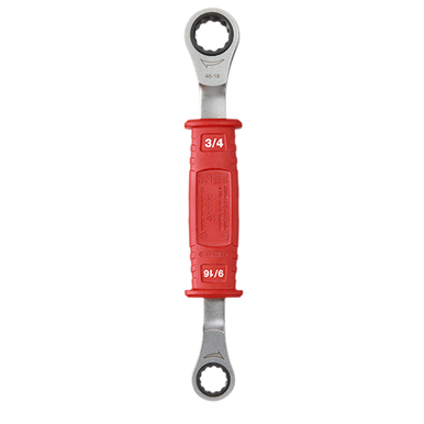 Lineman’s 2-in-1 Insulated Ratcheting Box Wrench