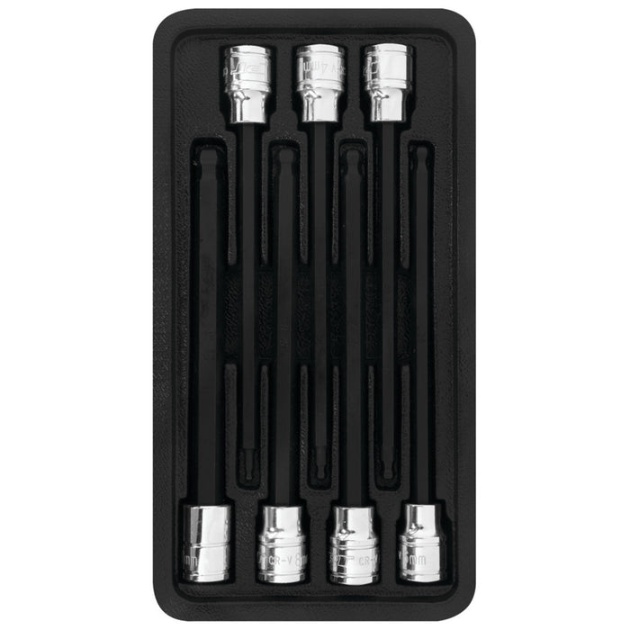 7 pc. 3/8" Dr. Metric Hex Bit Socket Set